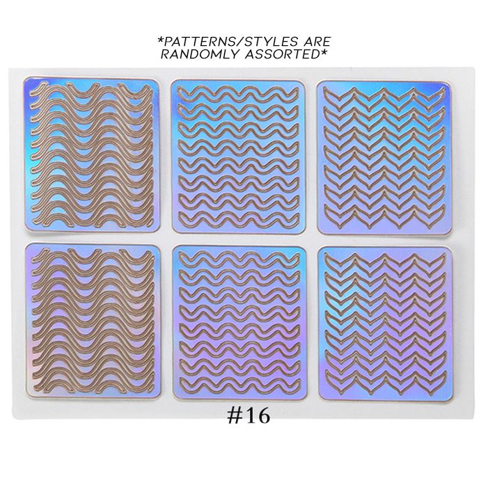 Hollow Nail Art Sticker Nail Every Day And Night 