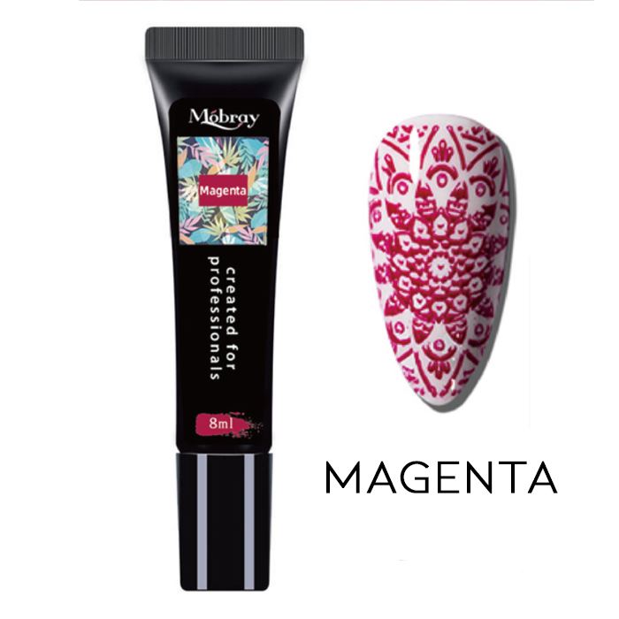 Nail Stamp Art Nail Polishes Every Day And Night Magenta 