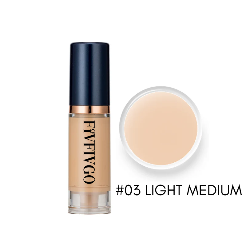 Fivfivgo™ Serum Foundation with Sensitive Skin Cream & Pro Angled Brush🎀