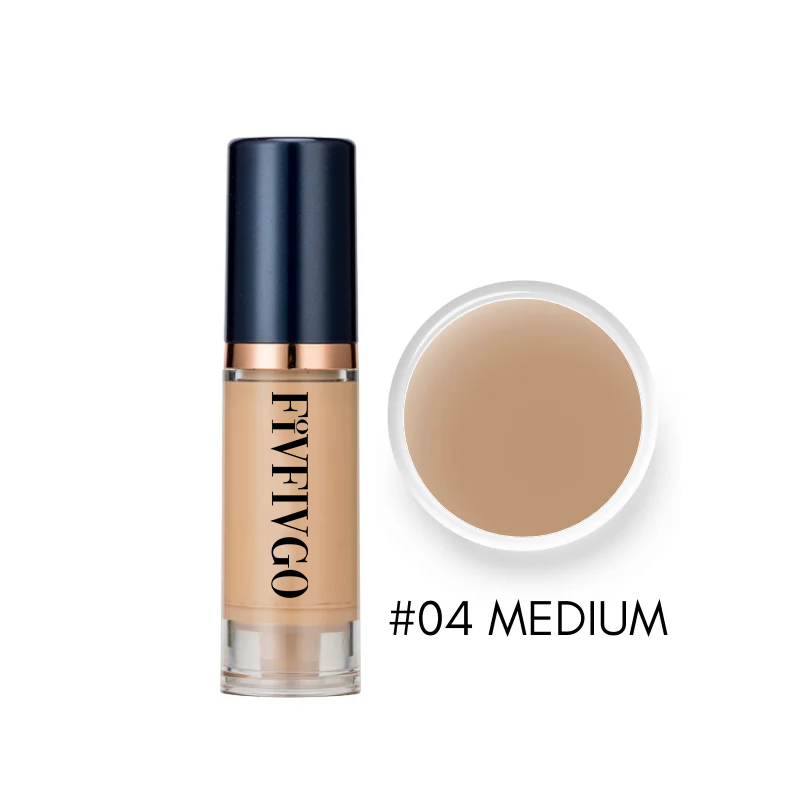 Fivfivgo™ Serum Foundation with Sensitive Skin Cream & Pro Angled Brush🎀