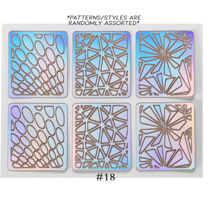 Hollow Nail Art Sticker Nail Every Day And Night 
