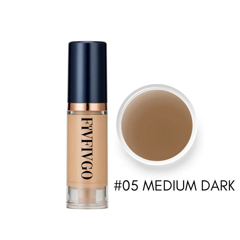 Fivfivgo™ Serum Foundation with Sensitive Skin Cream & Pro Angled Brush🎀