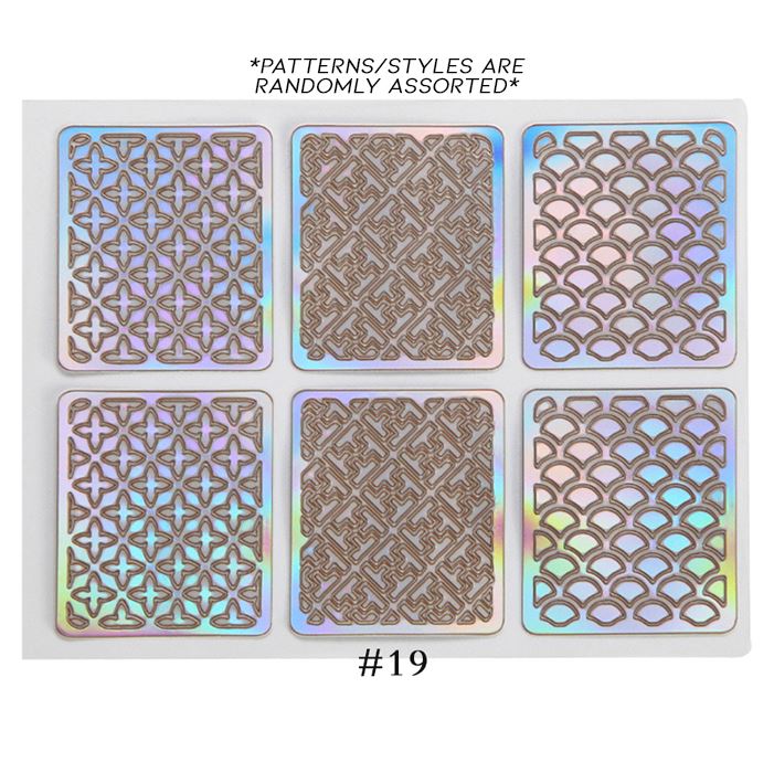 Hollow Nail Art Sticker Nail Every Day And Night 