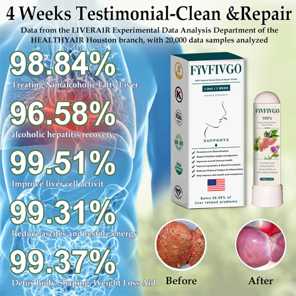Fivfivgo™ LiverAir Nasal Inhaler(Liver Support & Detox 👑Clinical Liver Support)