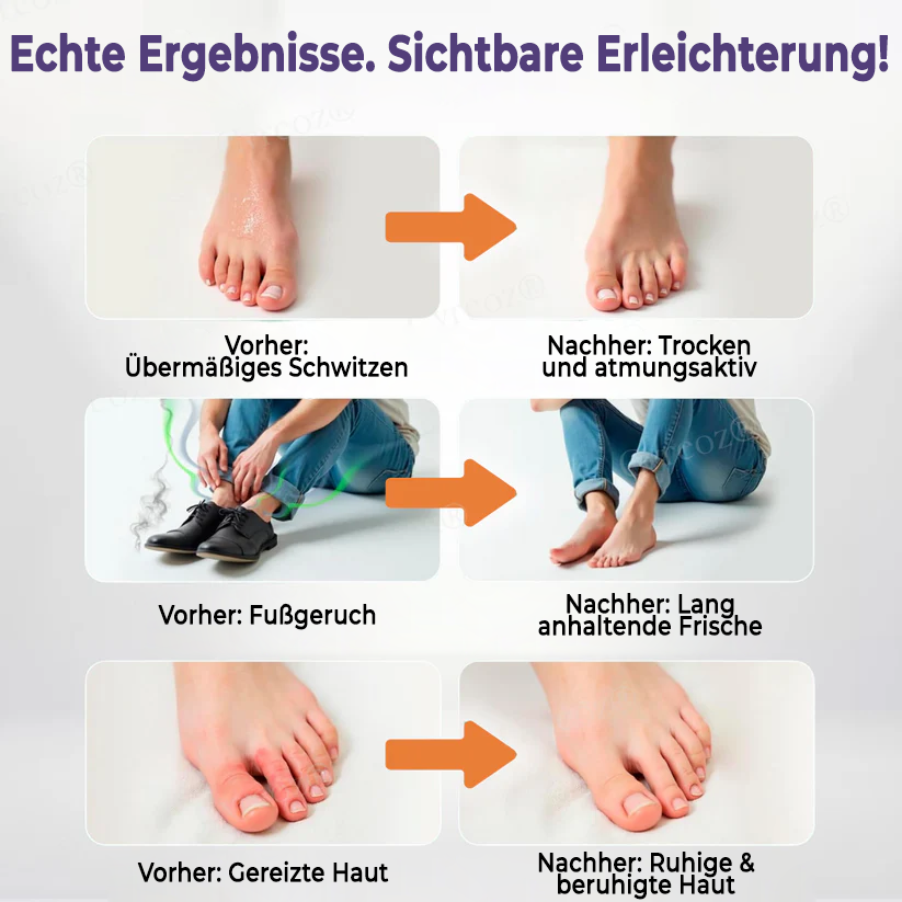 Cvreoz® FreshStep Fußgeruch- und Nagelpilzspray