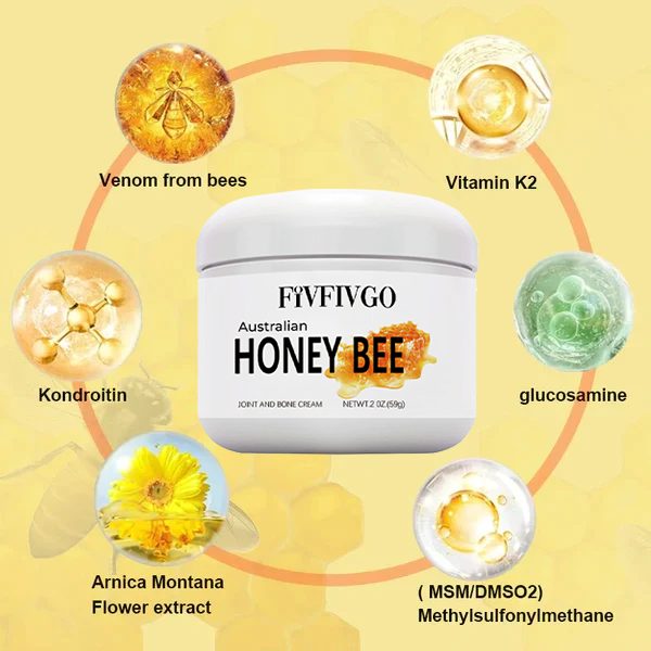 Fivfivgo™ Crème cicatrisante contre la douleur et les os au venin d’abeille australienne