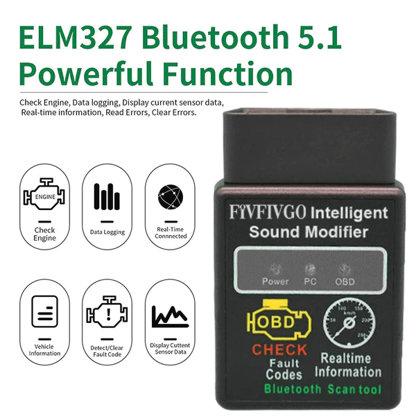 Fivfivgo™ Intelligent Car Sound Modifier & Fault Detector