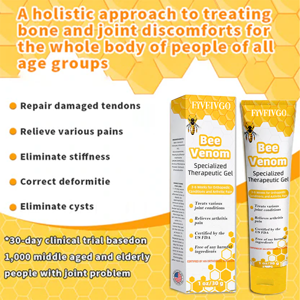 Fivfivgo™ Gel anti-douleur pour thérapie articulaire au venin d’abeille