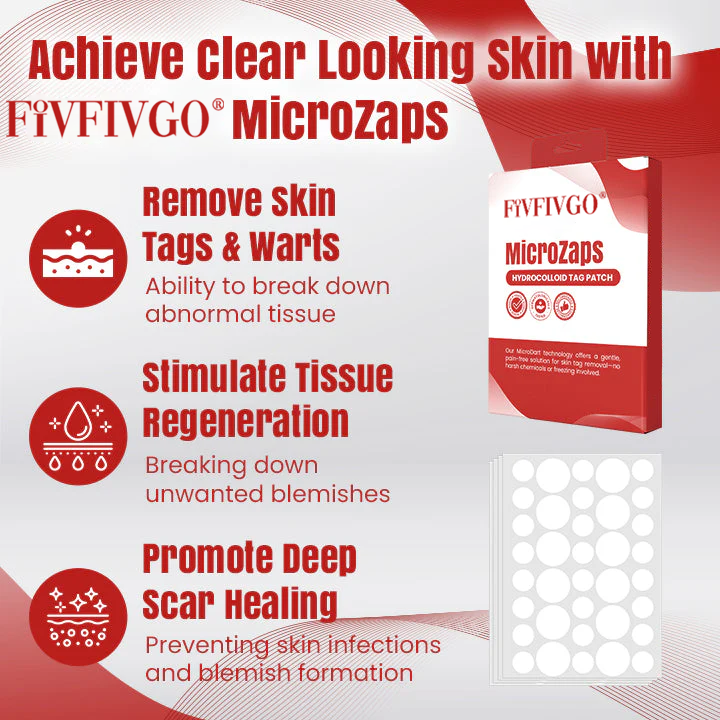 Fivfivgo® MicroZaps Hydrocolloid Tag Patch