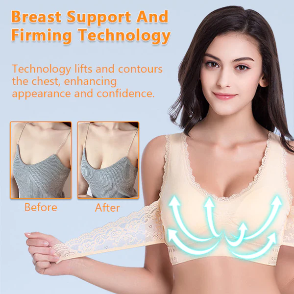 Fivfivgo™ Front Cross Adjustable Side Buckle Bra
