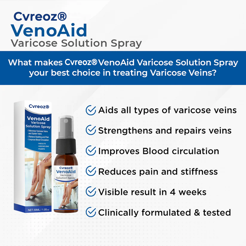 Cvreoz® VenoAid Varicose Solution Spray