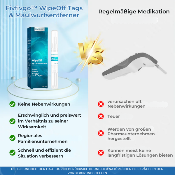 Fivfivgo™ WipeOff Tags & Maulwurfsentferner