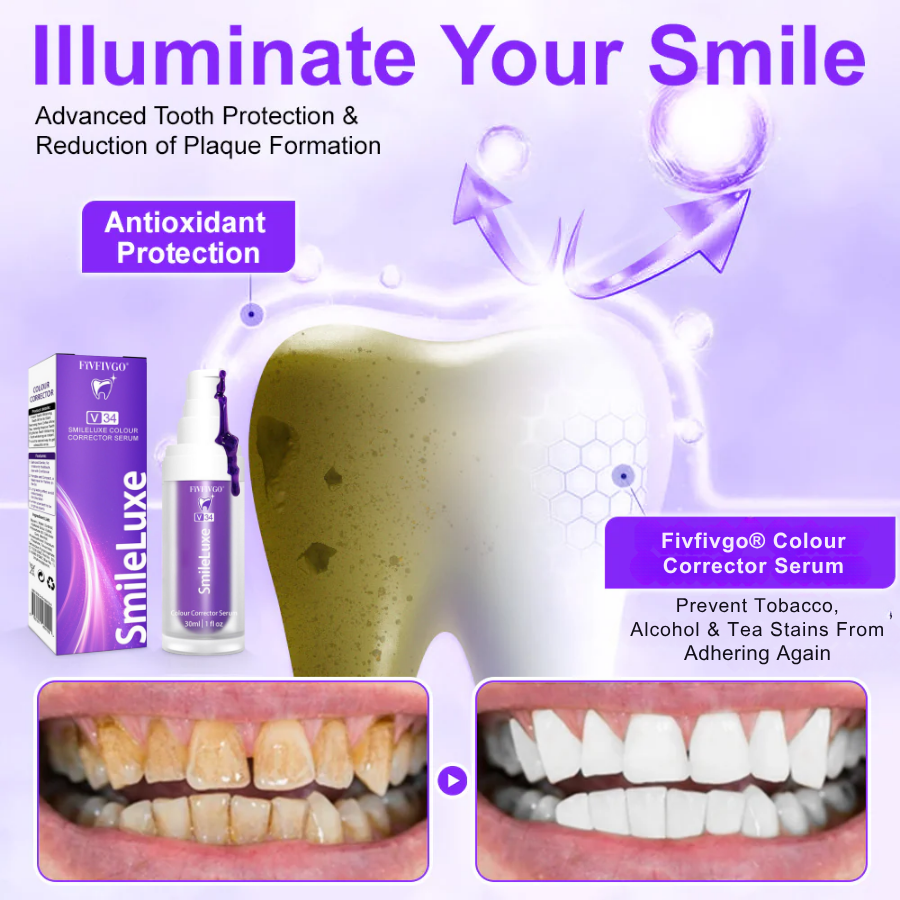 Fivfivgo® Colour Corrector Serum | Clinically proven to gently remove stains, whiten teeth, and restore natural brightness in just 3 days — safe for sensitive teeth and enamel