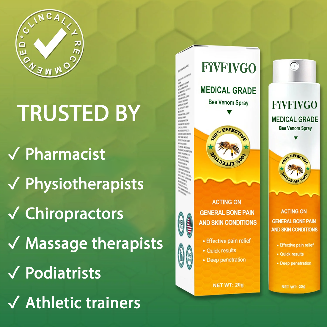 Fivfivgo™ Bienengift-Spray in medizinischer Qualität