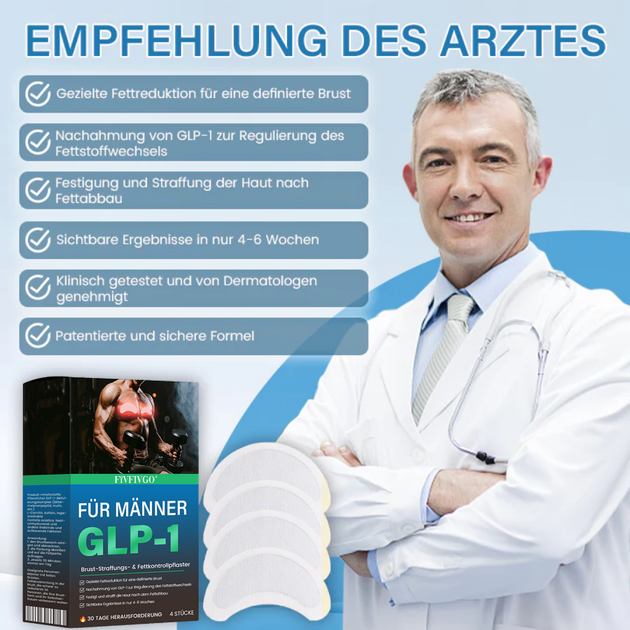 Fivfivgo® GLP-1 Brust-Straffungs- & Fettkontrollpflaster für Männer