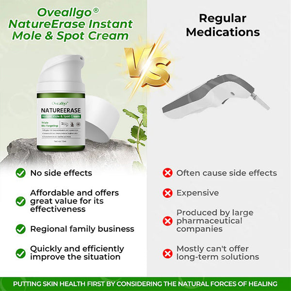 ✅ Official Store: Oveallgo® NatureErase Instant Alligator Oil Mole & Spot Cream