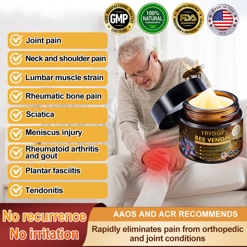 Fivfivgo™ Bee Venom Arthritis Therapy Cream (Specially for older adults & AAOS recommends)