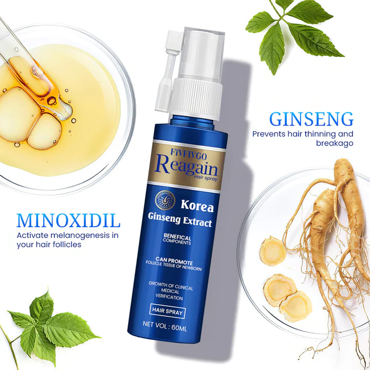 Fivfivgo™ Reagain RedGinseng Spray pour la croissance des cheveux