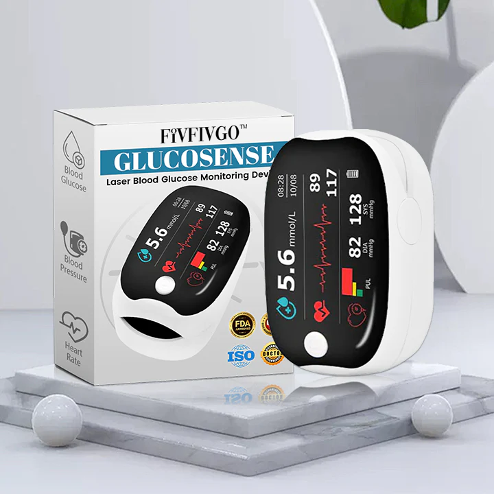 Fivfivgo™ GlucoSense Laser Blood Glucose Monitoring Device
