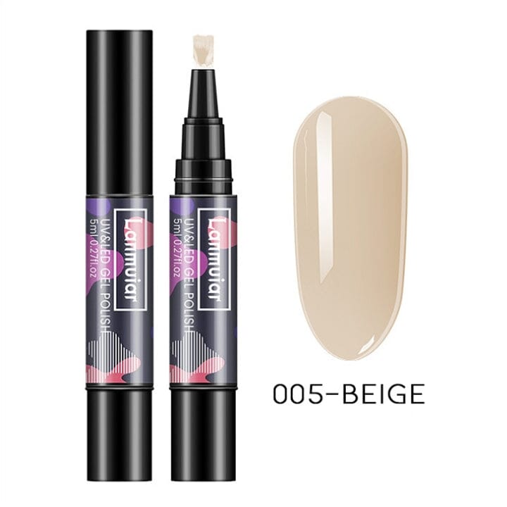 Instant Nail Gel Paint On Brush Pen Every Day And Night 005 - Beige 