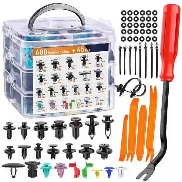 Car Retainer Clips & Fastener Remover (725PCS)
