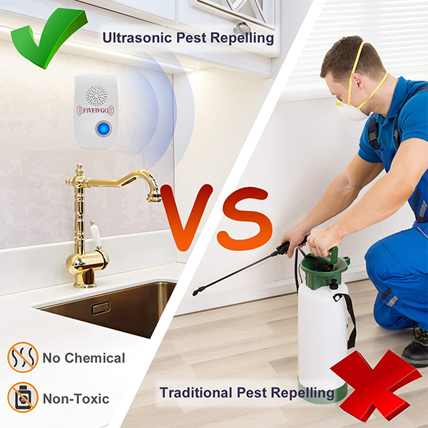 Fivfivgo™ Répulsif ultrasonique contre les nuisibles