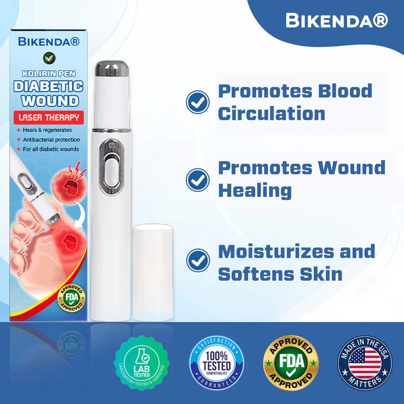 Bikenda® Laser Therapy Diabetic Wound Kolirin Pen 💥 Heals Diabetic Wounds Instanly