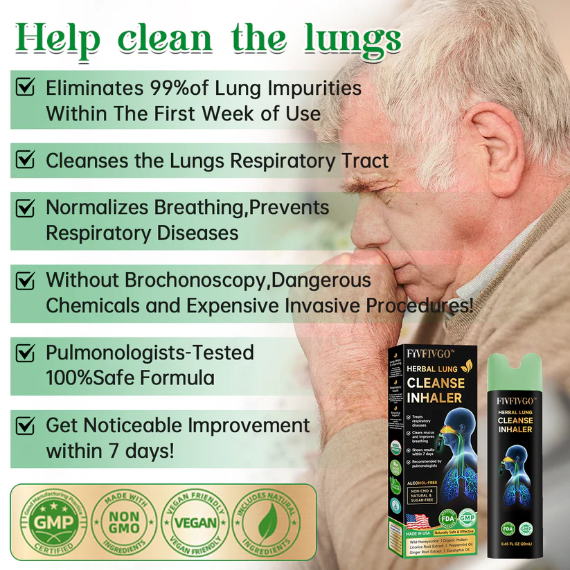 Fivfivgo™ Lung Mucus Cleansing Inhaler (Recommended by Top Lung Specialists)