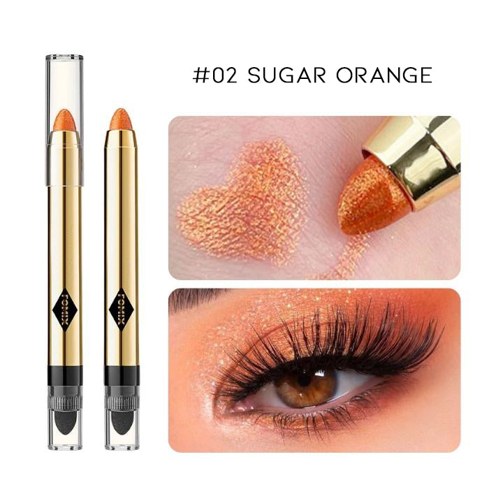 Highshine Glitter Cream Eyeshadow Stick Make-up Every Day And Night #02 Sugar Orange 
