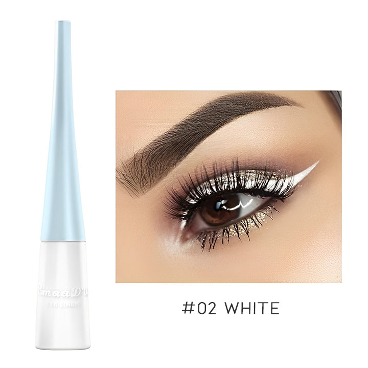 Super Pigmented Color Liquid Eyeliner Make-up Every Day And Night #02 White 1 pc 