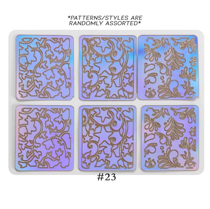 Hollow Nail Art Sticker Nail Every Day And Night 