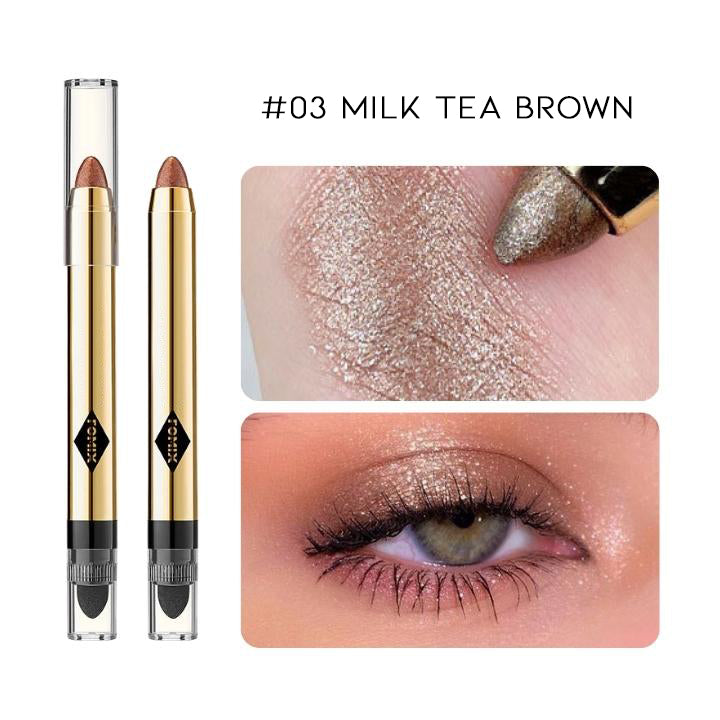 Highshine Glitter Cream Eyeshadow Stick Make-up Every Day And Night #03 Milk Tea Brown 