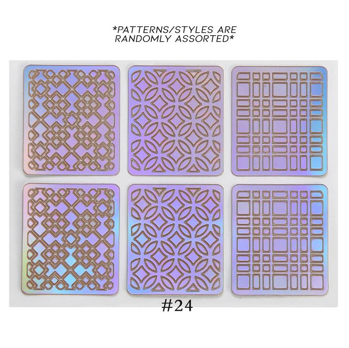 Hollow Nail Art Sticker Nail Every Day And Night 