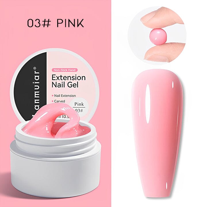 Non-Sticky Easy Nail Extension Every Day And Night 03# Pink 