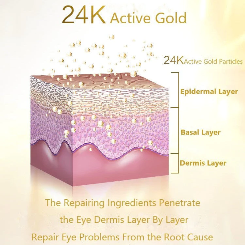 Fivfivgo™ 24K Gold Snail Collagen Eye Mask