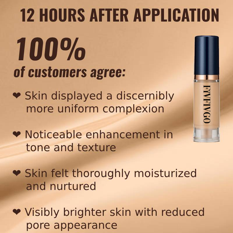 Fivfivgo™ Serum Foundation with Sensitive Skin Cream & Pro Angled Brush🎀