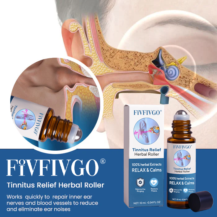 Fivfivgo® Tinnitus Relief Herbal Roller - Already Sold 120,000+ Bottles Worldwide