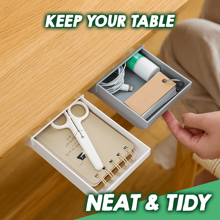 Stick On Hidden Under Table Drawer