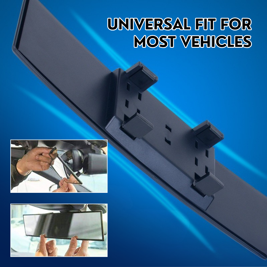 Universal 11.81 Inch Panoramic Convex Rearview Mirror