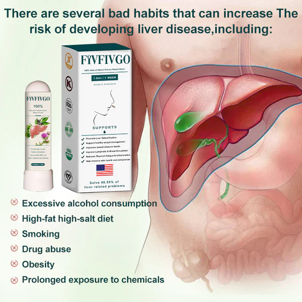Fivfivgo™ LiverAir Naseninhalator (Leberunterstützung & Entgiftung 👑Klinische Leberunterstützung)