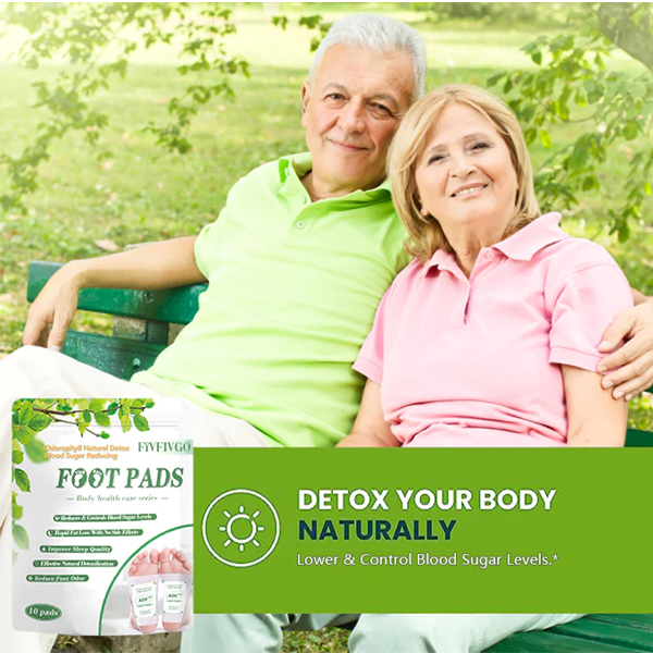 Fivfivgo™ Chlorophyll natürliche Entgiftungs- und blutzuckersenkende Fußpolster