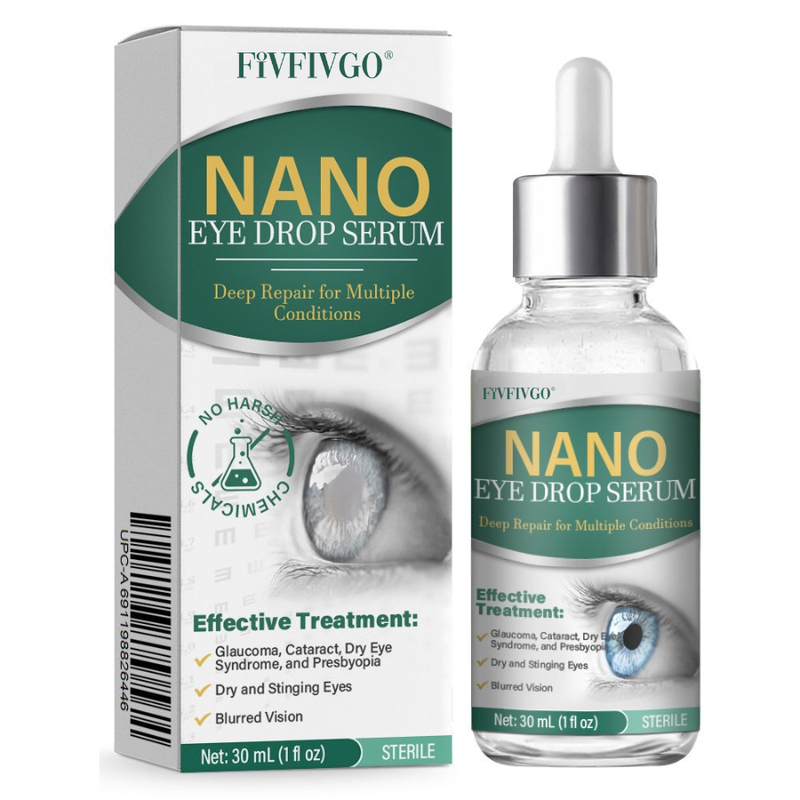 Fivfivgo® Nano Eye Drops Serum 👩‍⚕️ Royal College of Ophthalmologists Recommended (Suitable for presbyopia, dry eye syndrome, glaucoma, and cataracts)