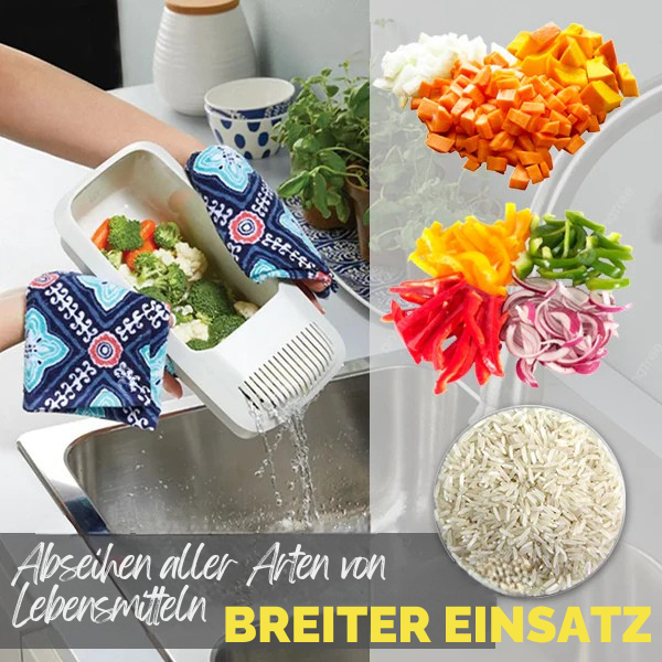 Hitzebeständiges Nudelsieb für die Mikrowelle