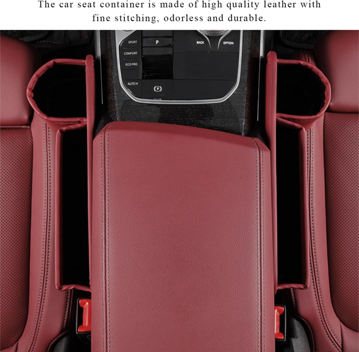 HIGHTQURO® Car Leather Cup Holder Gap Bag