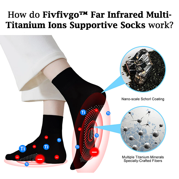 Fivfivgo™ Far Infrared Multi-Titanium Ions Supportive Socks