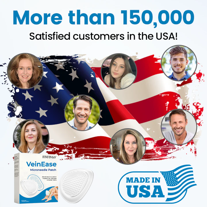 Fivfivgo® VeinEase Microneedle Patch (Advanced Circulation Support for Varicose & Spider Veins)