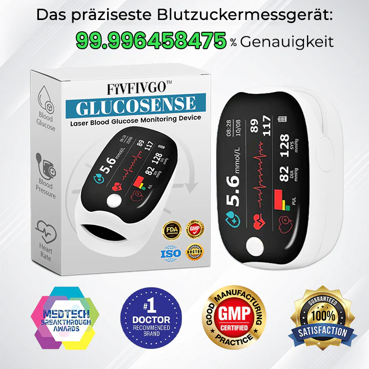 Fivfivgo™ GlucoSense Laser Blood Glucose Monitoring Device