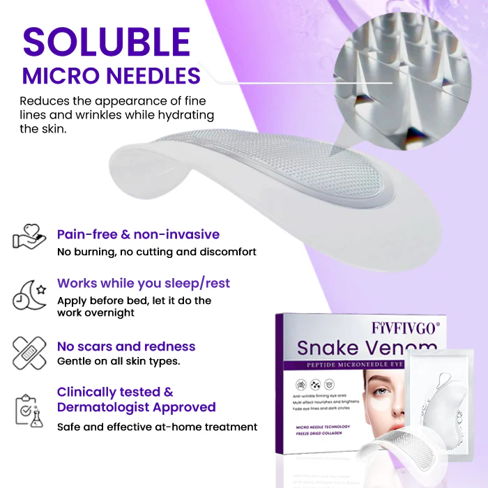 Fivfivgo® Snake Venom Peptide Microneedle Eye Patch