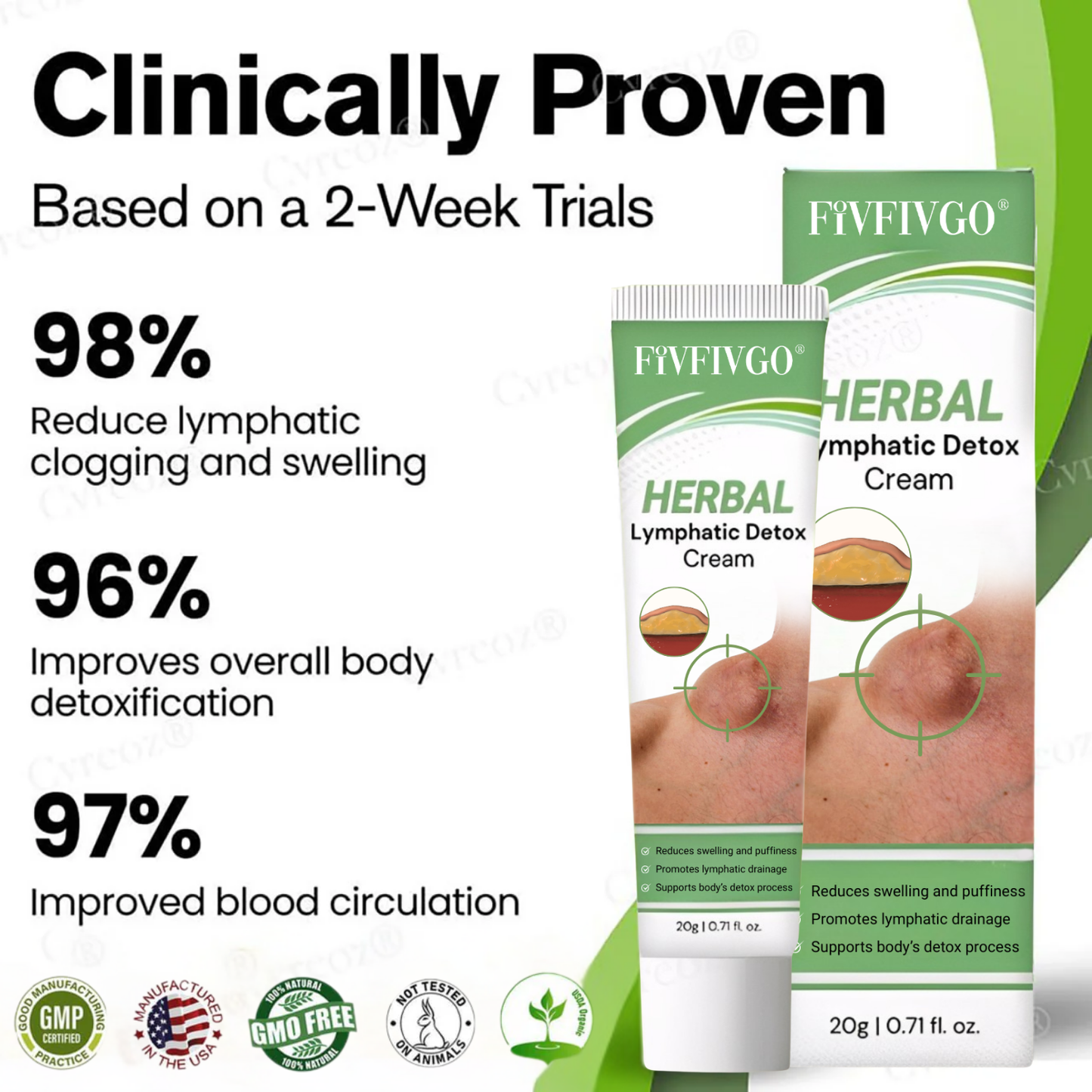 Fivfivgo® Herbal Lymphatic Detox Cream