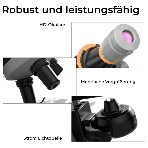 Tragbares Taschenmikroskop für Kinder